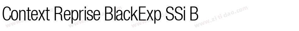 Context Reprise BlackExp SSi Bold字体转换